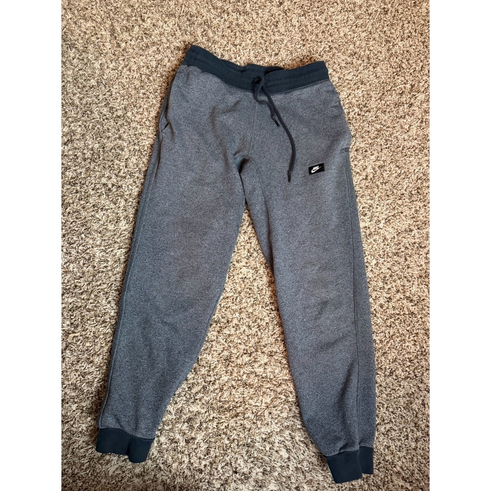 Nike‎ Joggers Men's S Heather Gray Sweatpants Active Pockets Drawstring Cotton